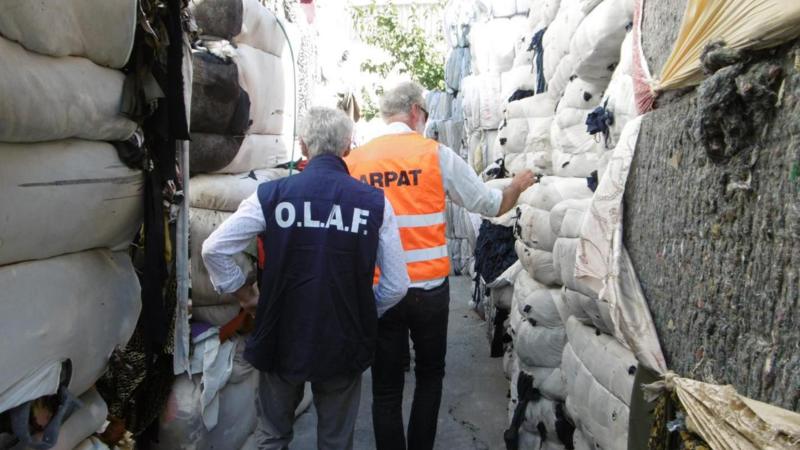 Türkiye'ye kaçak gönderilen 4200 ton tekstil atığı ele geçirildi